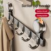 Strong Adhesive No-Drill Suction Cup Door Hook for Clothes and Storage