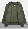Men's MA-1 Pilot Jacket: Spring/Autumn Motorcycle Coat, Plus Size, Solid Color Military Flight Uniform