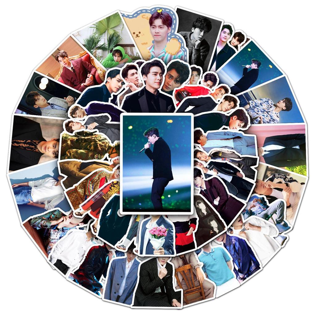 50 Li Yifeng Waterproof Stickers - Trendy Actor Collection for Notebooks, Journals, and Luggage