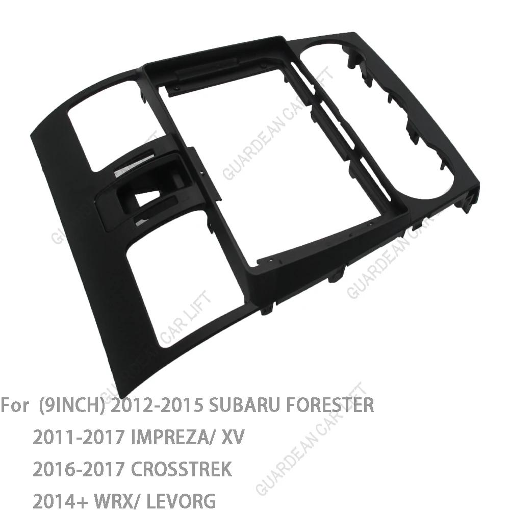 Für SUBARU FORESTER IMPREZA XV CROSSTREK WRX LEVORG 2013+ Stereo-DVD-Player Panel Armaturenbrett-Einbausatz Rahmen 9 Zoll Radioblende passend