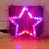 Colorful Five Pointed Star LED Flowing Light 51 Single Chip Microcomputer DIY Light Decoration