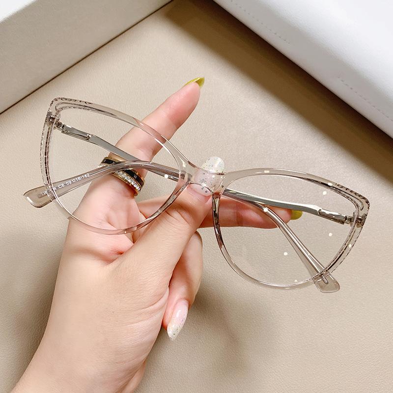 New Sexy Cat Eye Myopia Glasses Women 2024 Optical Fashion Eyeglasses Blue Light Blocking Nearsighted Glasses -1 -1.5 -2 -2.5 -3