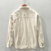 Spring Men Cargo Shirt Single-breasted Loose Solid Color Long Sleeves Chest Pockets Turn-down Collar Cardigan Soft Breathable Corduroy Workwear
