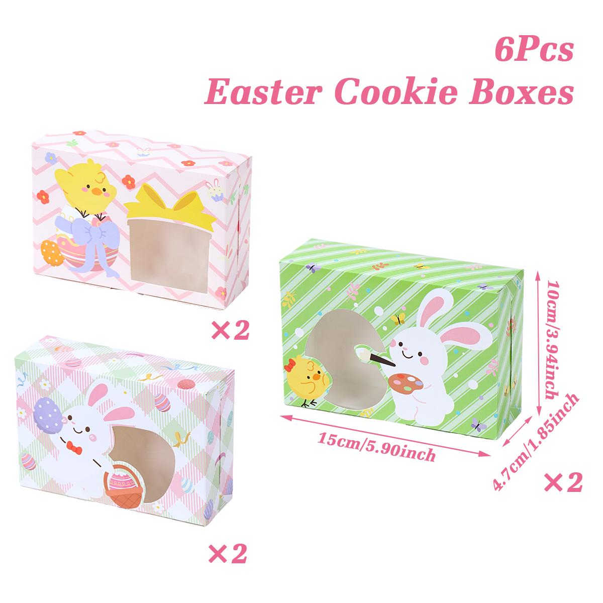 

Пасхальная мультяшная подарочная коробка для конфет, яйцо, украшение для дома к вечеринке Счастливой Пасхи 2025, пасхальные угощения, подарки, пакет для конфет/печенья с кроликом Other