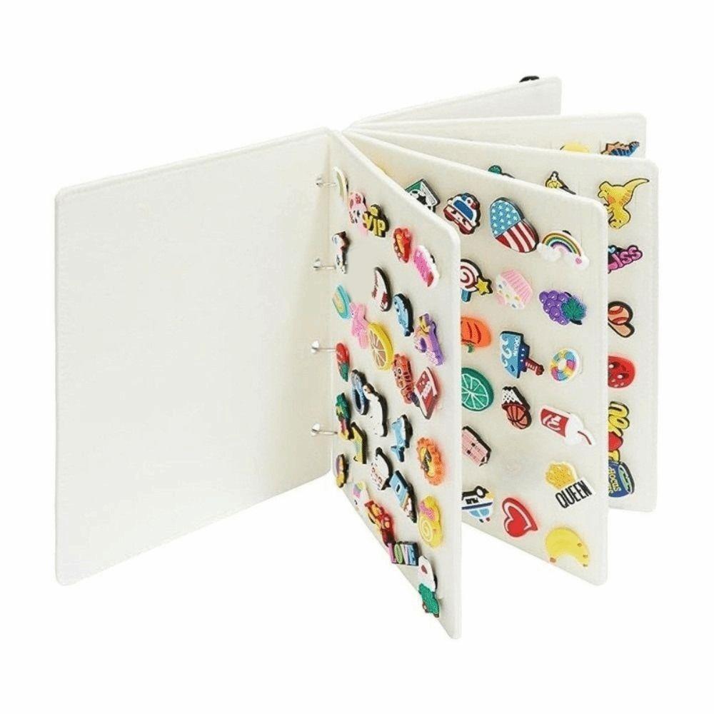 Großes Filz-Aufbewahrungsbuch DIY-Abzeichen-Anhänger-Organizer Schuh-Anhänger-Organisation