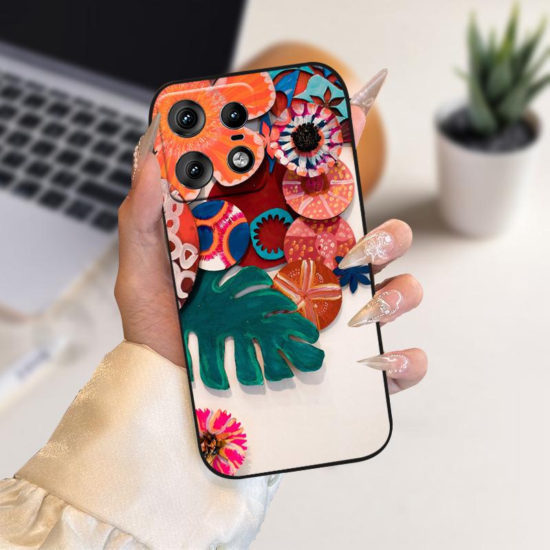 Case For Motorola Edge50 Pro Capa 50s Pro Cute Soft Silicone TPU Phone Cover For Moto Edge 50 Fusion 5G Shockproof Bumper Fundas