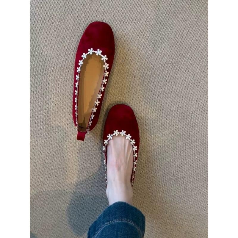 Fashion Square Toe Flat Single Shoes 2025 New Shallow Slip-on Women's Shoes