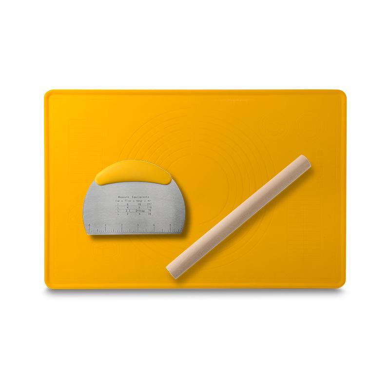 3Pcs/Set Food Grade Silicone Rolling Pad Set Thickened Kneading Pad and Noodle Pad Baking Pad Chopping Board Silicone Panel