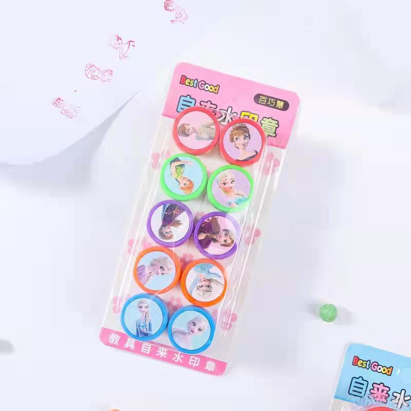 

10/20/30Pcs Frozen Seal Stamps Celebration Favor Birth Date Celebration Gifts Anna Elsa Princess Xmas Celebration Fillers Classroom Rewards -A2130