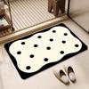 Diatom Mud Absorbent Quick Drying Foot Mat Anti Slip Door Mat Bathroom Carpet