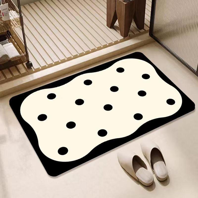 Diatom Mud Absorbent Quick Drying Foot Mat Anti Slip Door Mat Bathroom Carpet