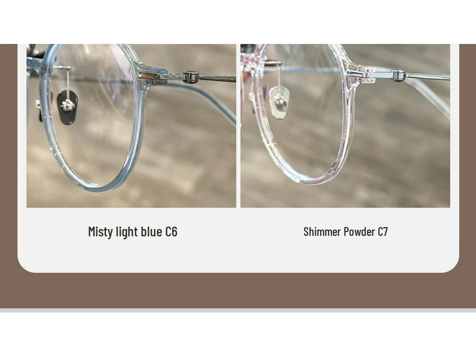 Nerd Ultralight Pure Titanium Eyeglass Frames for Women - 8g, Style 9209, Flattering, Nearsighted.