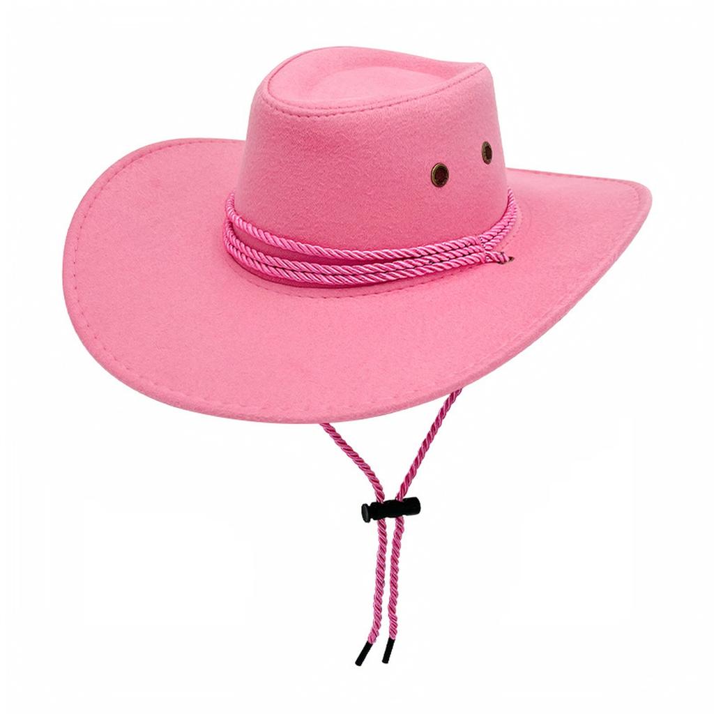 Unisex Western Hat Vintage Fedora with and Wool for Wind