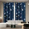 Adorable Astronaut Window Panel Drapes Spaceship Rocket Moon Eyelet Blackout Curtain Galaxy Star Outer Space Curtains for Kids Room Decor