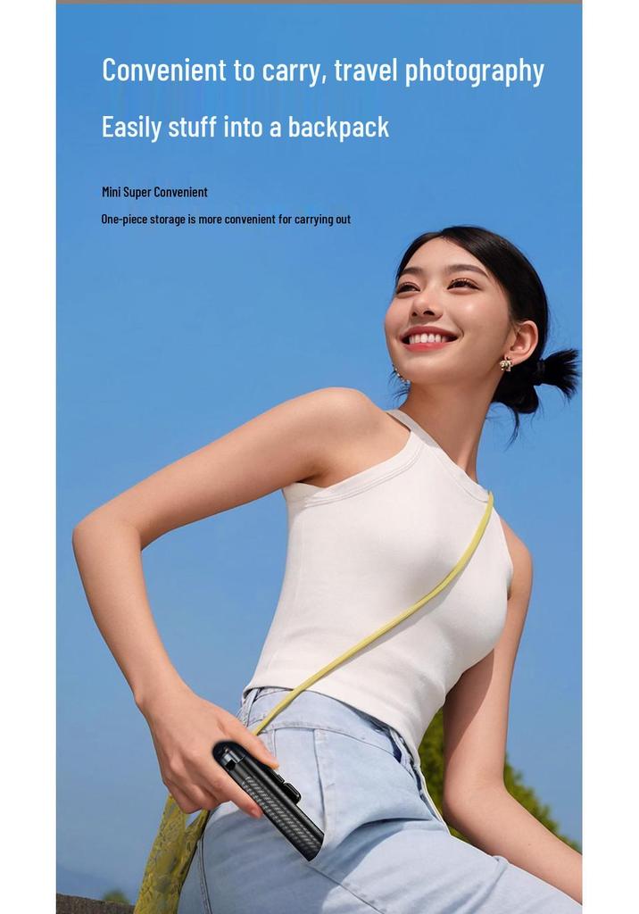Universal Bluetooth Selfie Stick Tripod - Portable Telescopic Pole for Travel and Live Broadcasts.