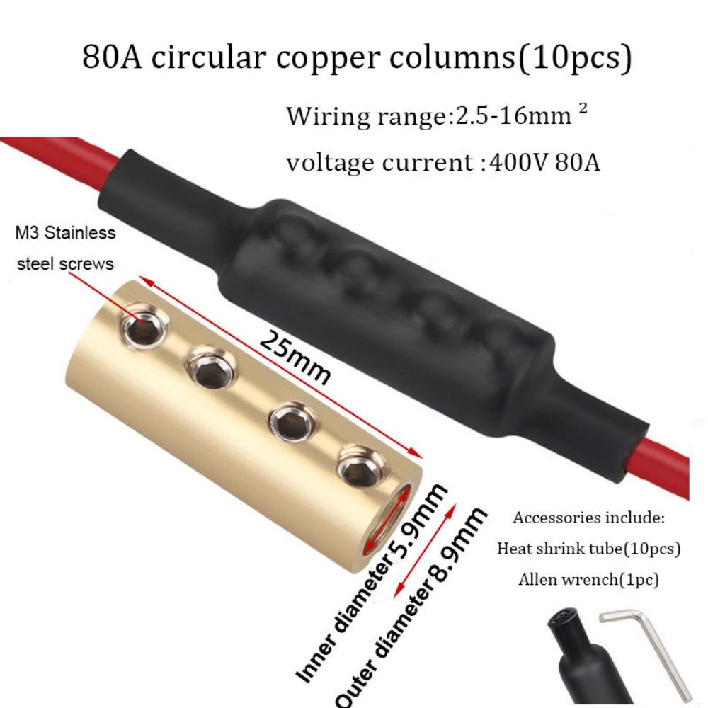 High Current Electrical Wire Connector 10/20/60A Wire Connector Nut Kit  Circuit Layout