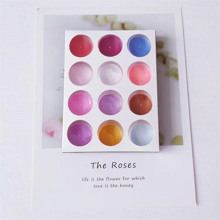 18-Color Nail Art Crystal Carving Powder Set