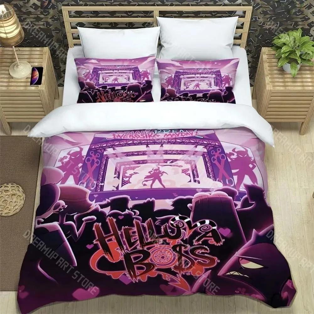 Helluva-Boss Cartoon Bedding Sets exquisite bed supplies set duvet cover bed comforter set bedding set luxury birthday gift
