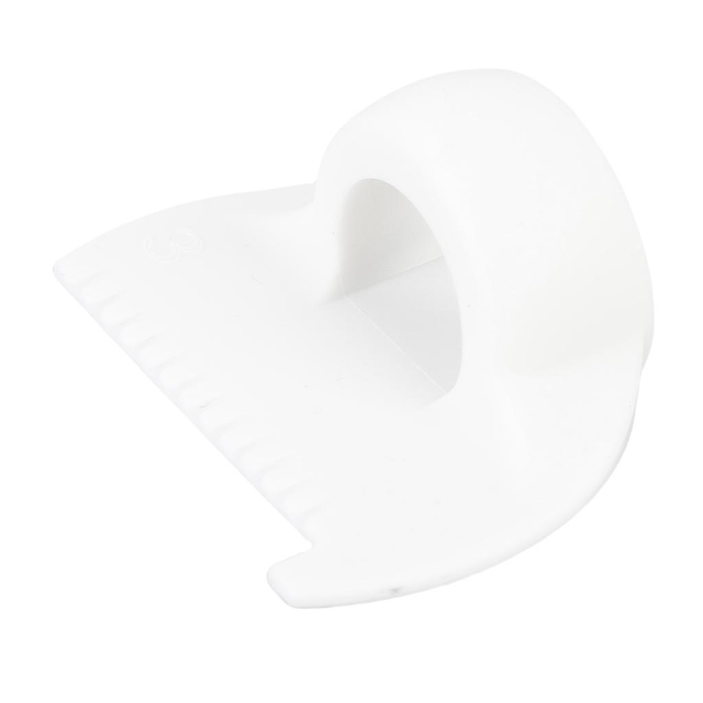 6 Stück 3mm Stichschablonen Nähfingerlineal Daumenführung Messwerkzeug zum Quilten Steppen Lockrand Weiß