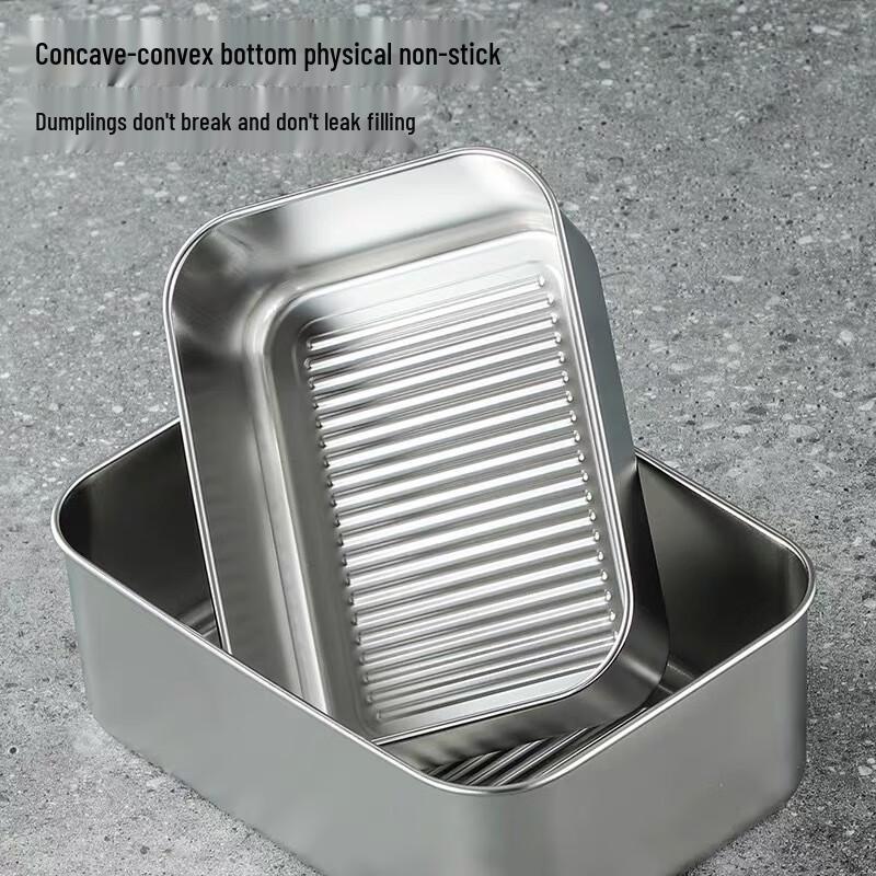 304 Stainless Steel Fresh-keeping Container with Microwaveable Glass Lid 1000ml