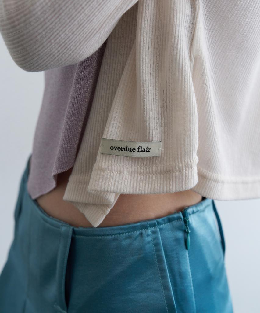 Overdueflair Wide Neck Mini Cardigan_Cream