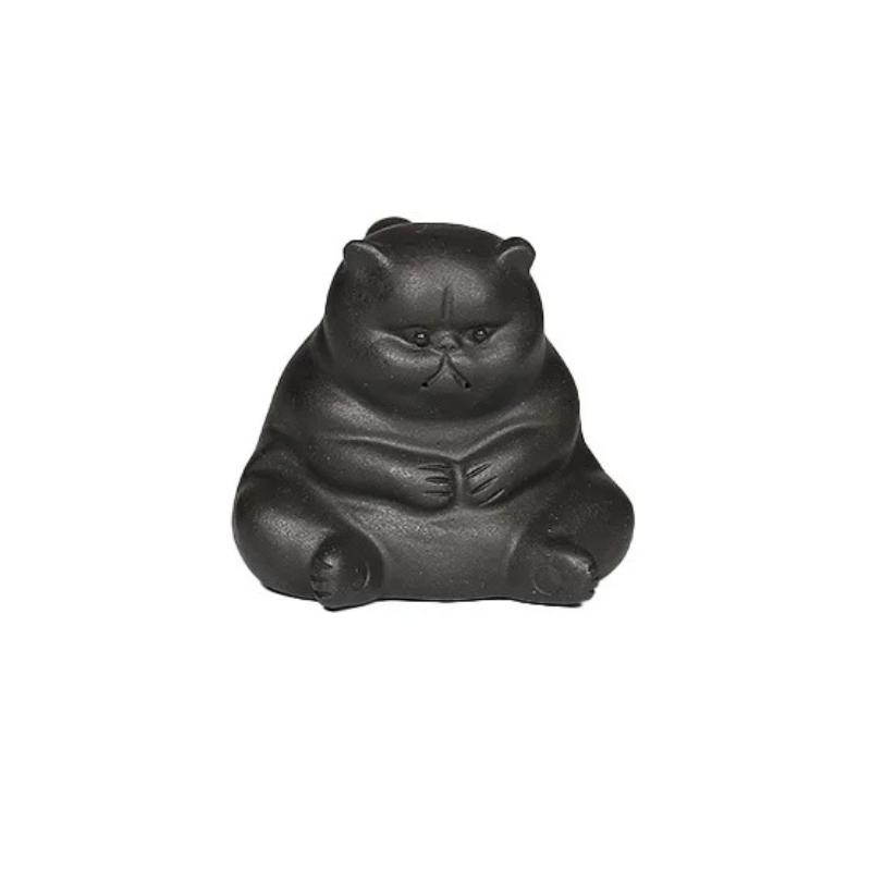 1PC Purple Sand Tea Pet  Cute Kungfu Tea Pet Gift for Tea Lover Friend, Tea Table Desk Tearoom