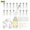 3/80 Stück Parfüm-Nachfüllset Kunststofftrichter Pipette Tropfer und Spritze - ideal für Reisen und DIY-Kosmetik