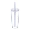 Portable Straw Cup 20oz Colorful Tritan Tumbler for Iced Coffee Juice Tea Milk Dishwasher Safe Drinkware Gift for Teens