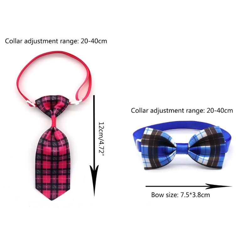 Cats Costume Collar for Wedding Dog Tie Party Wear Bowtie Collar Photoshoots Formal Necktie Pet Accessories