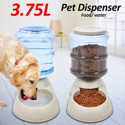 large dog food and water dispenser