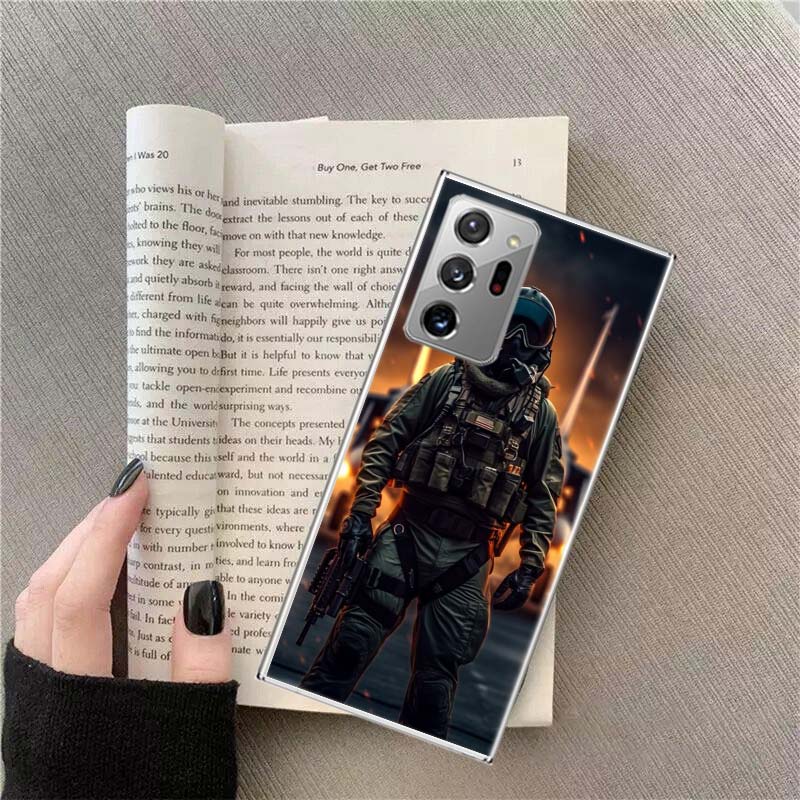 

Power Army Soldier Phone Case for Samsung A17 A37 A57 A54 A14 A24 A34 A07 A04S A02S A12 A22 A32 A52S A16 A26 A36 A56 A72 Galaxy Samsung A36 5G
