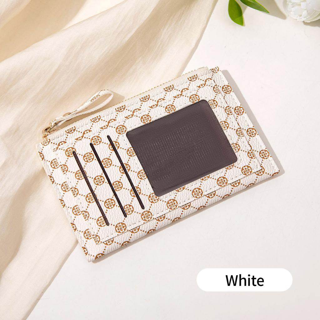 New Women's Short Wallet, Fashionable Contrasting Colors, Ultra-thin Student Small Card Bag, Zipper Change Bag.