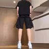 Retro Trendy Workwear Couple Shorts for Summer Thin Loose Casual Quick-drying Sports Wide-leg Five-point Pants