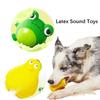 Funny Latex Dog Toys for Small Dogs Interactive Squeaky Frog and Duck Pet Toys with Grinding Sound Puppy Chew Toys for