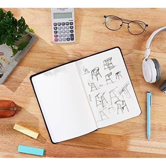 Basics Notebook Classic Blank L Size (13cm X 21cm) Black