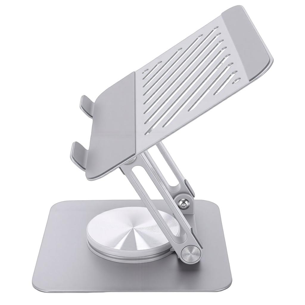 Swivel Tablet Stand 360 Degrees  Rotating Tablet Holder Adjustable Multi Angle for All Tablets 13 Inches and Below