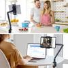 Adjustable Desktop Tablets Mount Holder With Ball Joint For Cooking Office And Video Calls Up To 13inches