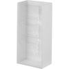 Cosmetics 4-Tier Storage Case White, Approx. W12 X D7.7 X H25cm, Tower Series, Large Capacity