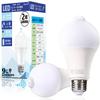 DanYee LED Light Bulbs with Motion Sensor, E26 Base, 9W [Set of 2, 2-Year Warranty], Light Sensor, Automatic OnOff, Daylight White, 6000K, 900lm, 60W