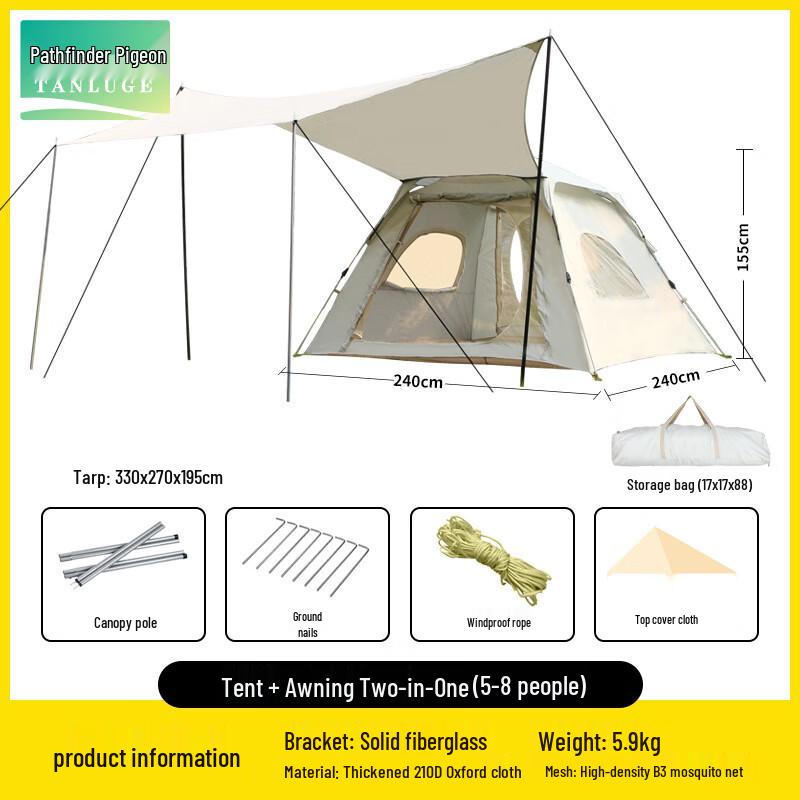 TANGO Outdoor Camping Tent & Tarp Combo