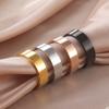 6mm/8mm Wide Stainless Steel Rings for Men Women Simple Smooth Gold Color Black Anniversary Ring Wedding Jewelry Wholesale