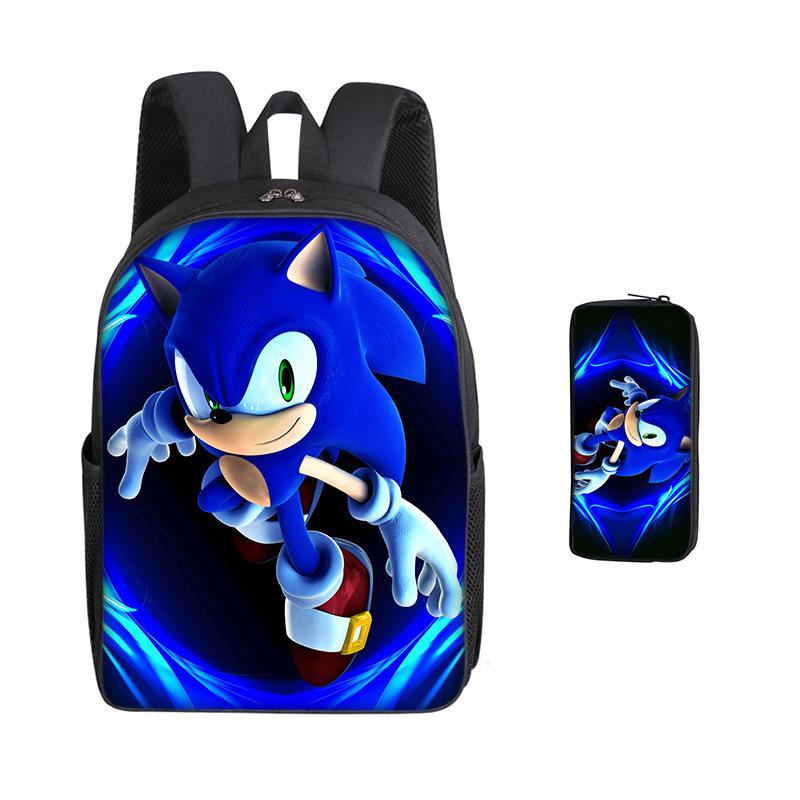 Two-Piece Set Combination Set Elementary School Students Animation Backpack Cartoon Schoolbag