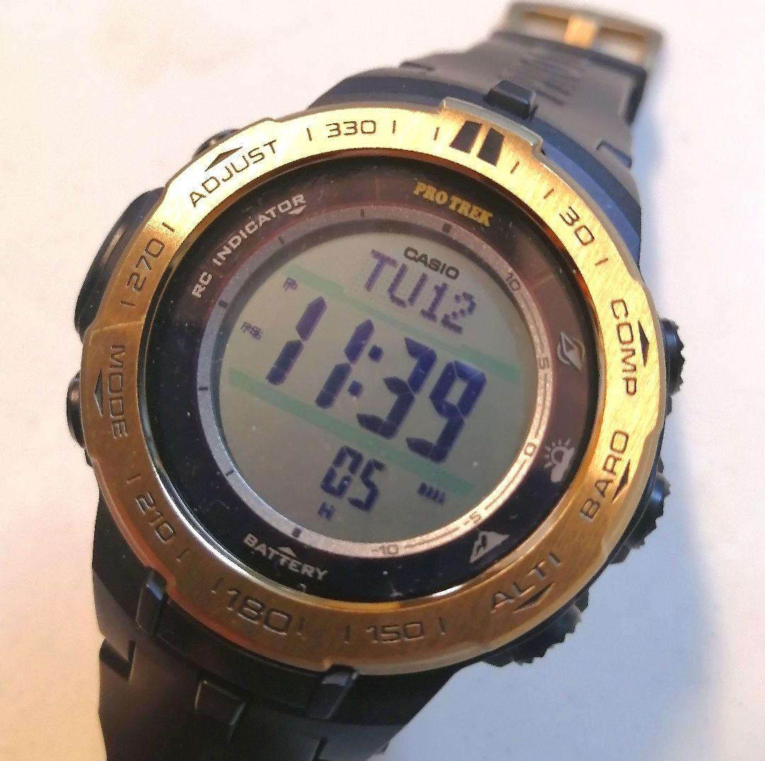 

[USED] Gold Model Radio-Controlled Tough Solar CASIO PROTREK PRW-3100YC