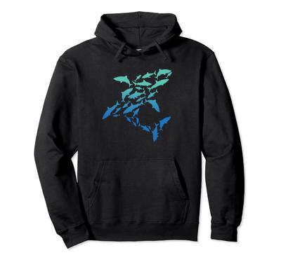 Shark Gift Marine Biology Ocean Diving Shark Hoodie