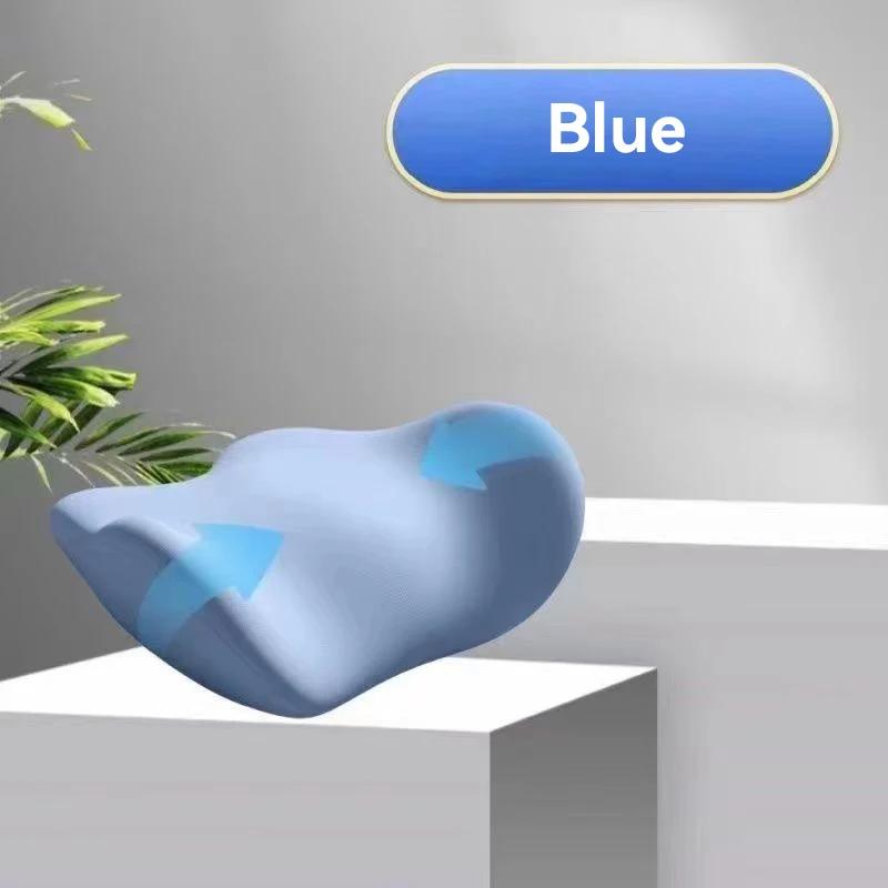 Подушка для сна под поясницу Эргономичная Специальная подушка для поддержки поясницы Мягкая Удобная Пена с памятью Кровать Поясничный выступ Поддержка спины синий 1880₽