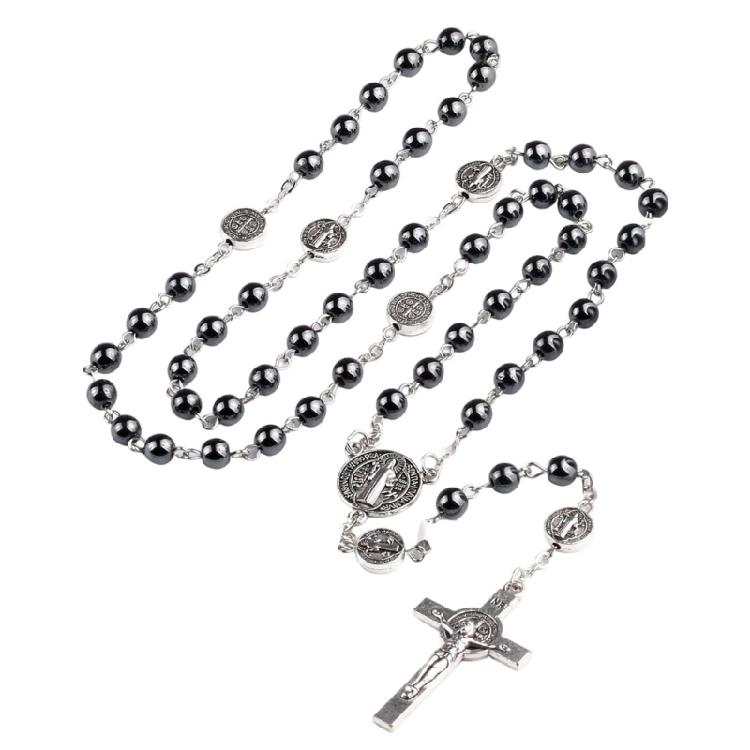 

Versatile Black Onyx Beaded Crossing Necklace Ideal For Fashion Statements 1