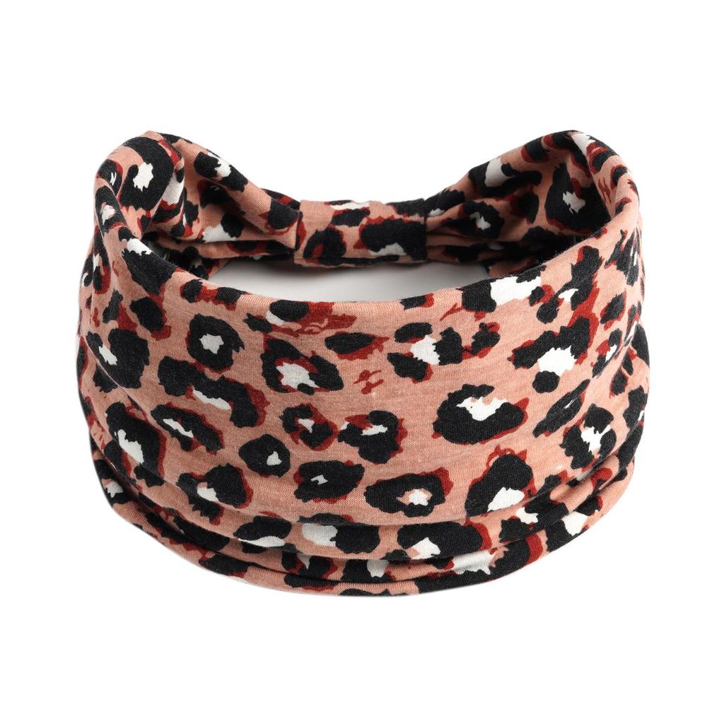 Geknotetes Stirnband mit Leoparden- und Zebra-Print – Sexy elastisches Sport-Stirnband für Damen