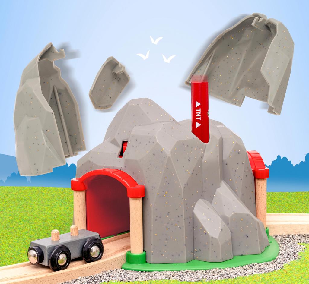 BRIO Dynamite Tunnel 36044 (Vehicle Set, Scenery Parts, Tunnel) Ages 3+