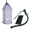 Foldable Floating Fish Basket Baits Trap for Catching Minnows Shrimp with Mesh Construction Multifunction Fishing Net