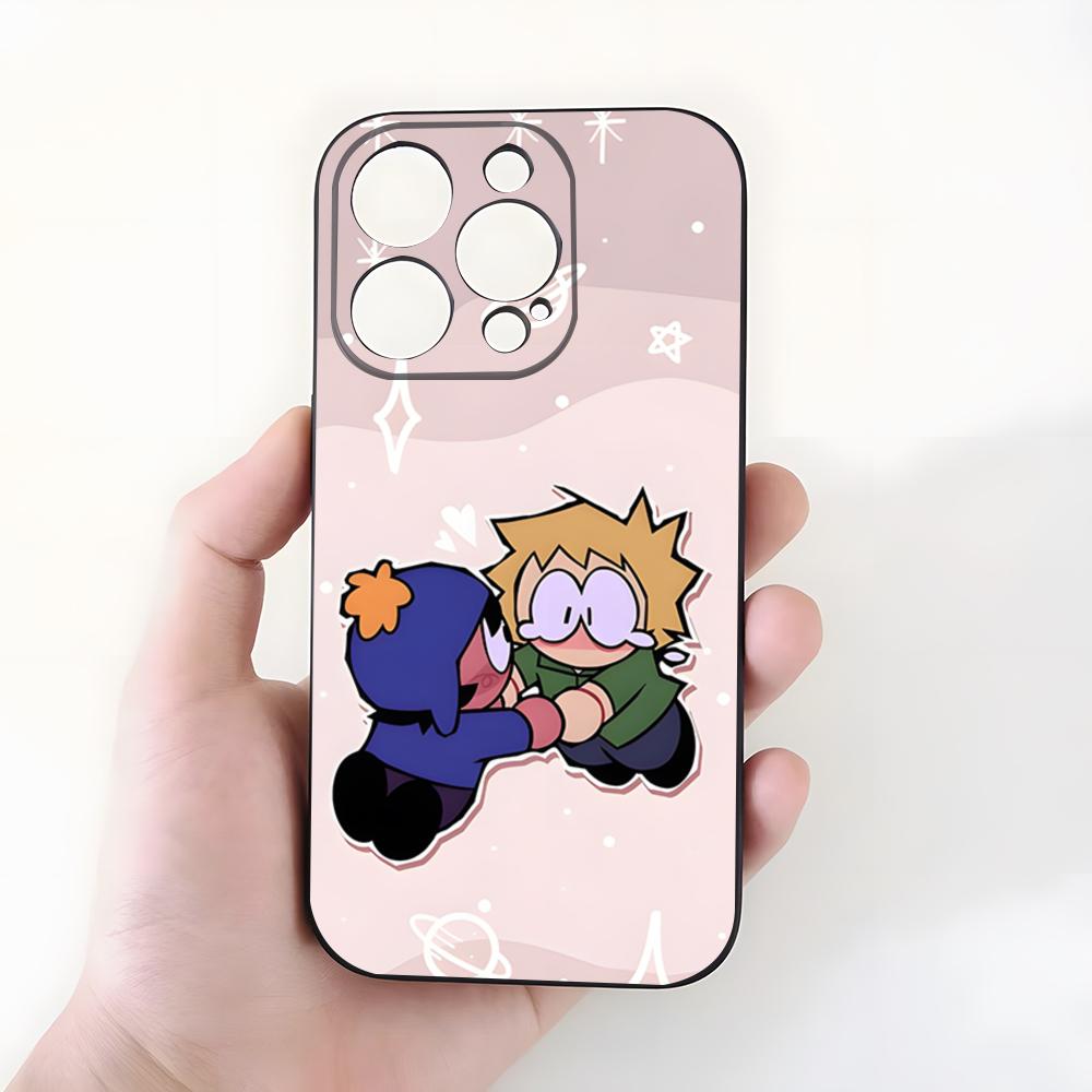 South Park Cute Cartoon Phone Case For IPhone 17 Pro Max 15 Pro 16 14 Plus 12 13 Mini 11 Pro Shockproof Soft Cover